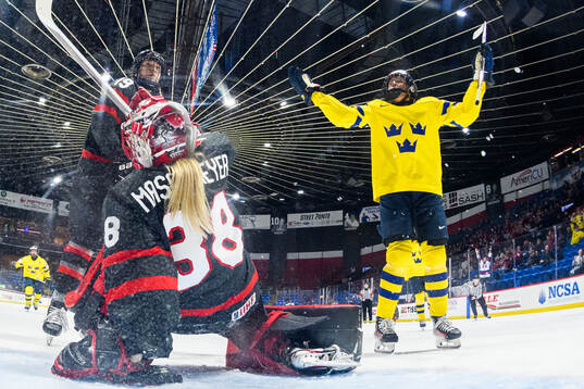 Hanna Olsson of Sweden reacts