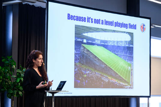 Lise Klaveness, president of the Norwegian Football