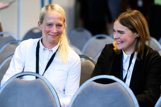 Anna Storåkers, board member Malmö FF and Celia Boltes,