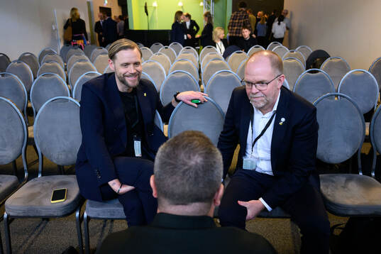 Marcus Jodin, club manager of Häcken and Anders Billström