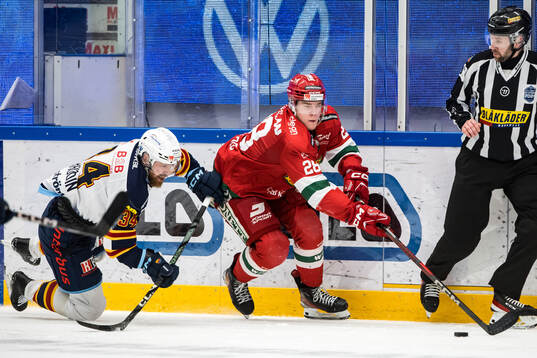 Djurgårdens Daniel Brodin och Moras Michael