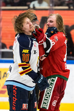 Djurgårdens Jakob Ragnarsson och Moras Anthon Eriksson