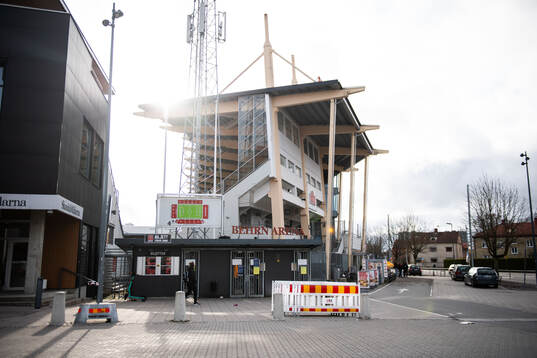 Exteriör vy av Behrn Arena