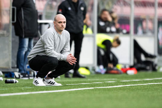 Lidköpings tränare Robin Carlén