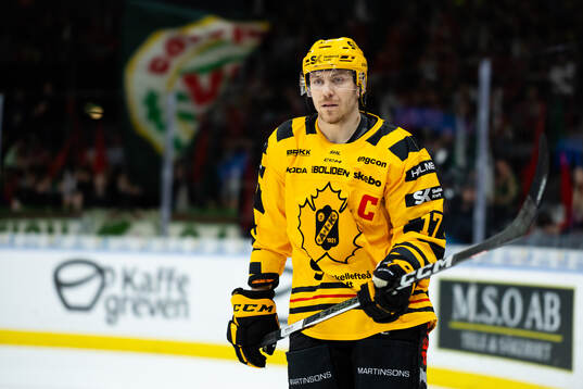 Skellefteås Pär Lindholm innan  semifinal fyra i SHL