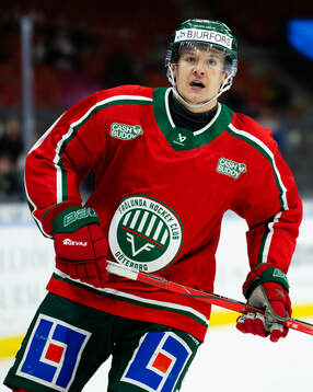Frölundas Erik Borg innan semifinal fyra i SHL mellan