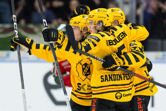 Skellefteås Axel Sandin Pellikka jublar