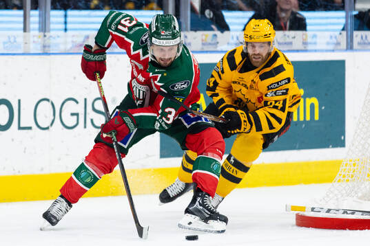 Frölundas Nicklas Lasu och Skellefteås Oscar Lindberg