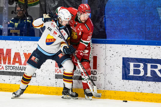 Djurgårdens Melvin Wersäll och Moras Måns Carlsson