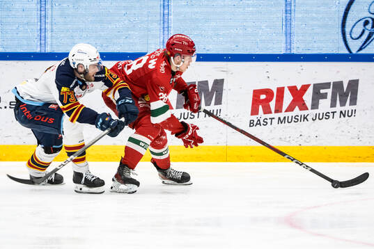 Djurgårdens Anton Gradin och Moras Michael
