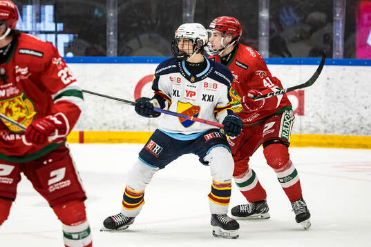 Djurgårdens Victor Eklund och Moras Joseph Berger