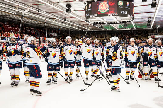 Djurgårdens spelarna jublar