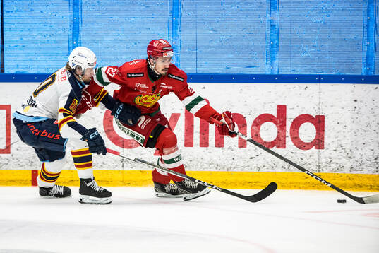 Djurgårdens Jakob Ragnarsson och Moras Ludvig Levinsson
