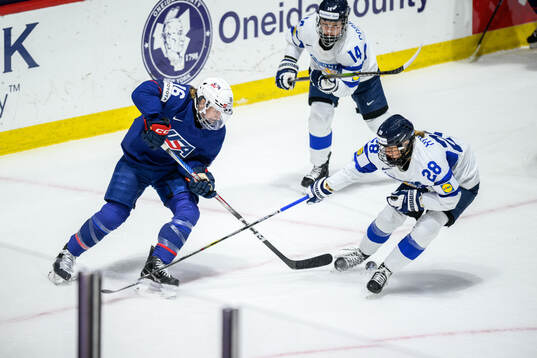 Hayley Scamurra of USA and Jenniina Nylund of Finland