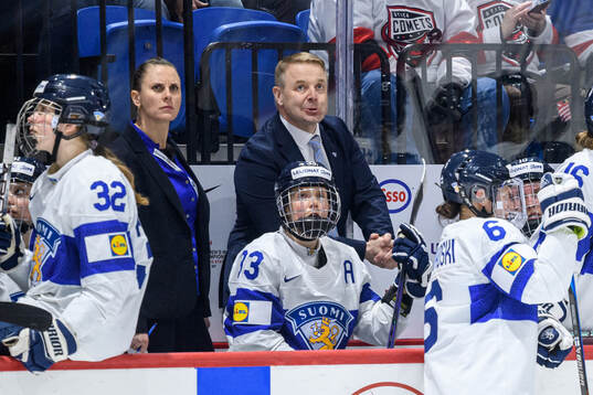 Head coach Juusu Toivola of Finland looks dejected
