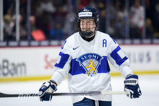 Noora Tulus of Finland looks dejected
