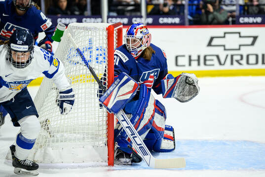 Goaltender Aerin Frankel of USA