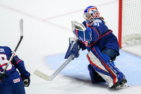 Goaltender Aerin Frankel of USA