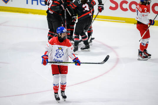 Sara Cajanova of Czech Republic looks dejected