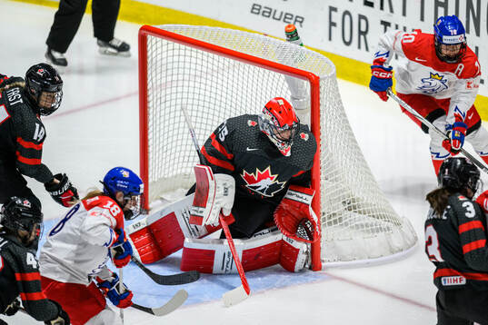 Goaltender Ann-Renee Desbiens of Canada