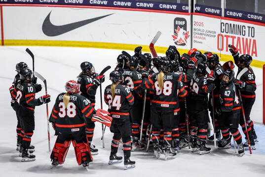 Players of Canada celebrate