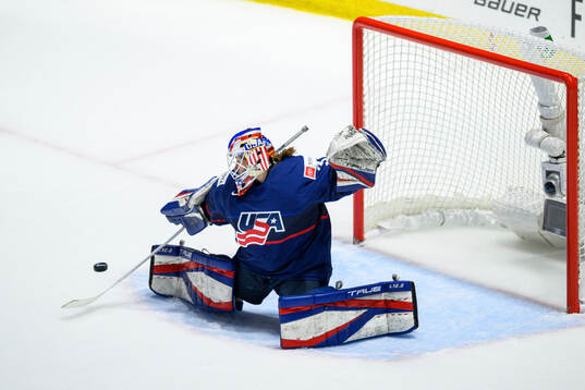 Goaltender Aerin Frankel of USA