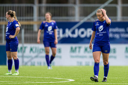 Hanna Mehammer of Fyllingsdalen looks dejected
