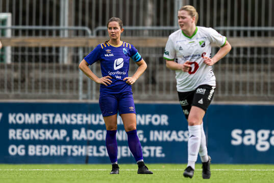 Rebecca Viola Nordberg of Fyllingsdalen looks dejected