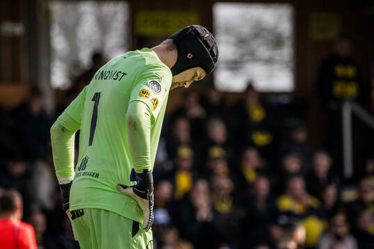 Mjällbys Noel Törnqvist deppar