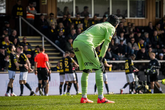 Mjällbys Noel Törnqvist deppar