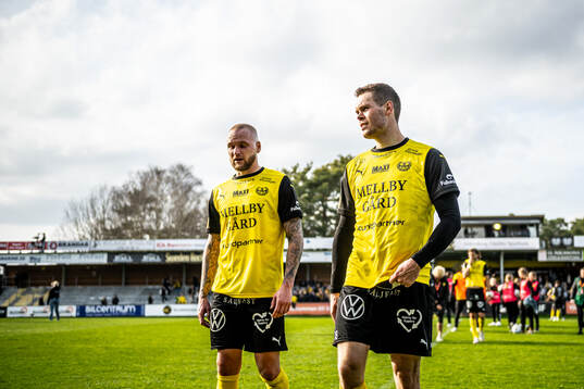 Mjällbys Adam Ståhl och Jacob Bergström
