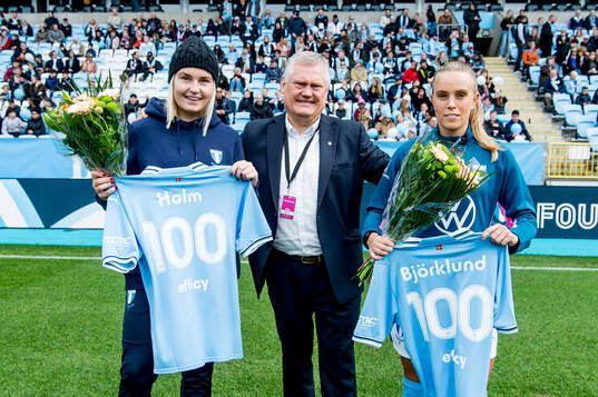 Malmö FFs Rebecka Holm och Elin Björklund hyllas