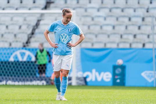 Malmö FFs Anna Plantin deppar