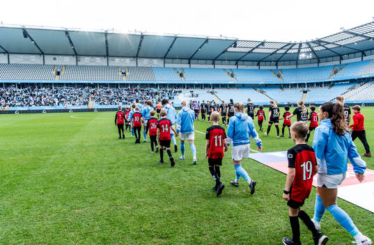 Lagen kommer in på Eleda stadion