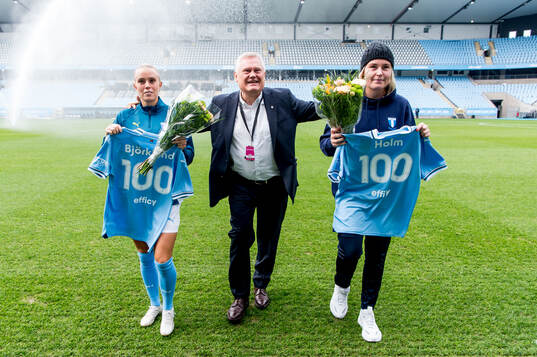 Malmö FFs Rebecka Holm och Elin Björklund hyllas