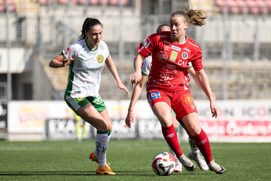 Hammarbys Smilla Vallotto och KIF Örebros Inka Sarjanoja