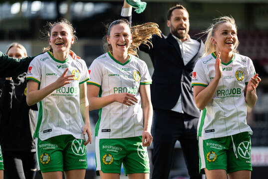 Hammarbys Smilla Vallotto, Vilde Hasund och Anna Jøsendal