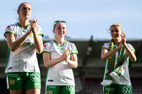 Hammarbys Ellen Wangerheim, Emilie Joramo och Thea Sørbo