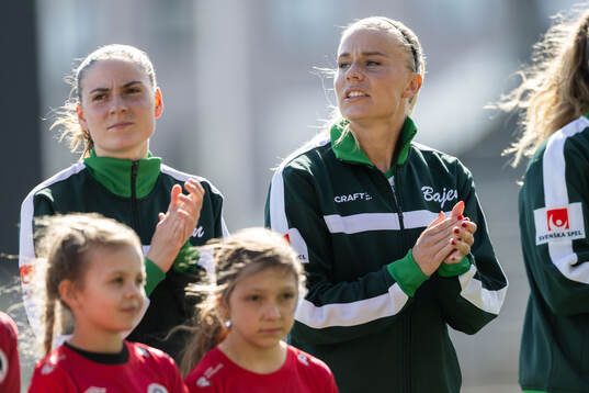Hammarbys Smilla Vallotto och Stina Lennartsson