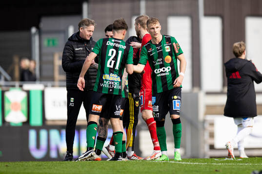 Varbergs spelare jublar