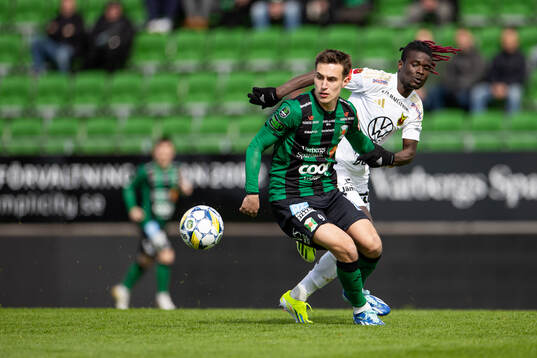 Varbergs Anton Kurochkin och Östersunds Yannick Armel