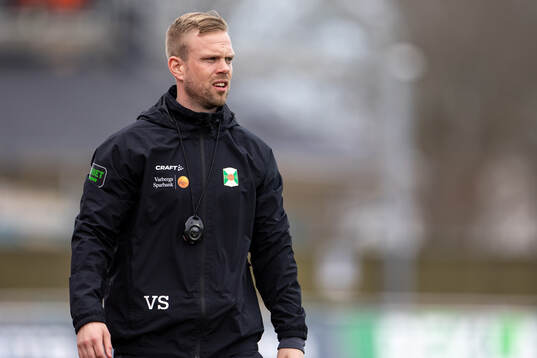 Varbergs assisterande tränare Victor Salwén