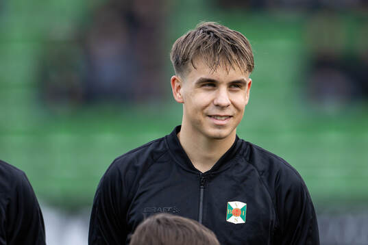 Varbergs Isak Valentin Vidjeskog  fotbollsmatchen i