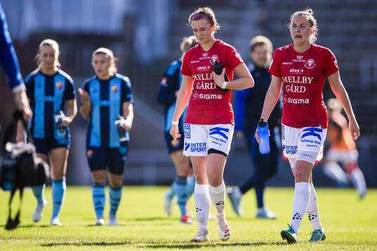 Trelleborgs Erica Persson Welin och Sofie Rewucha deppar