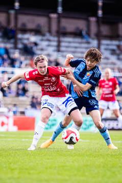 Trelleborgs Erica Persson Welin och Djurgårdens Shinomi