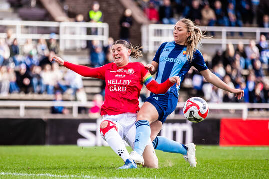 Trelleborgs Saga Ollerstam och Djurgårdens Olivia Ländin