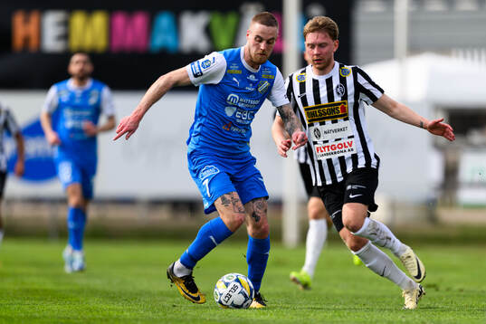 IK Oddevolds Filip Karlin och Landskronas Adam Egnell