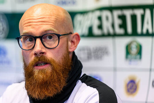 Landskronas tränare Max Mölder