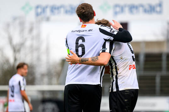 Landskronas Philip Andersson och Frederik Ihler jublar