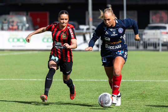 Linköpings Cathinka Tandberg och Brommapojkarnas Vera Blom